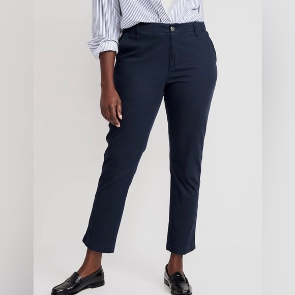 NWT! High-Waisted Navy OGC Chino Pants for Women - Multiple💛 - Picture 5 of 8